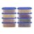 Cutting EDGE 535ML Modular Storage Container Blue Plain Lid (Set of 8)