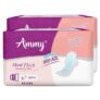 Ammy Super Absorbent Maxi Thick Sanitary Pads – 80 Pcs XL for Medium Flow | Cottony Soft, Rash Free, Leak Lock with 6-Layer Shield & Active Flow Layer | Pack of 2