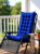 Femesta Cotton Bolster Pack of 1 Solid chair pad(Royal Blue)