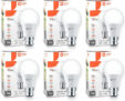 Orient Electric 9 W Basic Round B22 LED Bulb(White, Pack of 6)