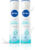 NIVEA Fresh Comfort Deo, Odour Free, Floral Scent, Long Lasting 48h Derma Protection Deodorant Spray  –  For Women(300 ml, Pack of 2)