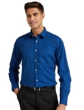 Amazon Brand – Symbol Men’s Solid Regular Formal Shirt (SYMFS-01_Fil100C_Navy 39)