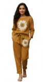 White Button new Girls sunflower Daisy Print Flax Cotton Co-ord Set – Breathable Summer 2-Piece Outfit