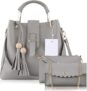 Fargo Handbag For Women And Girls Combo Set Of 3 (3RDCUTCombo) (Grey)