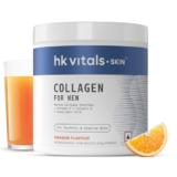 HealthKart Hk Vitals Marine Collagen For Men Supplement (Orange,200 G)|Vitamin C,E,Sodium Hyaluronate|For Youthful & Glowing Skin,Powder,1 Count,25 Servings