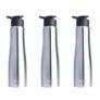 Clazkit Optimus Sporty Stainless Steel Water Bottle 1000ml Set of 3|ISI Certified| Leakproof, Rust-Free, BPA-Free, Durable for College, Fridge, Sports, Gym, Yoga & Office