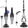 WOSCHER Home Vacuum Cleaner for Home Use Wet and Dry 2in1 Vacuum Cleaner for Sofa 908k Handheld Upright with Stick & Floor Brush | |800 Watts |17kPA Suction Power | HomeVac Pro