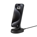 Belkin Magsafe Wireless 15W Qi2 Charging Stand | Magnetic Convertible Charger for Apple iPhone 16, 15, 14, 13 & 12 Series, Airpods and Other Magsafe Compatible Devices | Black
