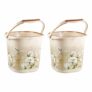 Nayasa Sqr Ring Marble Bathroom Set_Bucket 18 Ltrs 2 Pcs Set_Brown