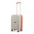 Provogue Cascade Hard-Sided PP 55 Cm Suitcase/Cabin Trolley Bag Small| Expandable Space with 8 Wheels Trolley Bags for Travel |Combination Lock|5 Year Warranty (Timberwolf Grey/Burnt Orange)