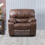 Home Centre Apollo Faux Leather 1-Seater Recliner – Brown