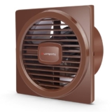 LONGWAY Gusto 6 Inch 150 mm Energy Efficient Exhaust Fan | High Speed Powerful Motor | Noiseless Operation & Easy to Clean | Suitable for Bathroom, Kitchen, Office | 2 Years Warranty (Brown)
