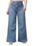 Miss Chase A+ Women’s Wide-Leg High Rise Regular Length Stretchable Shaping Denim Jeans (APAW24DEN86-96-337-34, Pacific Blue, 34)
