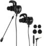 Chonchow Gaming Earphones With Adjustable Boom & In-Line Mic, Volume Control, Mute Switch & 3D Stereo Sound For Iphone & Android Phones, Tablets, Pc, Laptop, Ps4, Ps5, Xbox (Metallic Black)