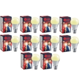 KWW 9Watt led bulb pack of 10 Warm White B22 Base | 3000K Yellow Light | Warm White LED Bulb 9 Watt for Home | Energy Saving | 900 Lumens | BIS Certified | 1 Year Warranty