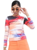 Tokyo Talkies Women Round Neck Full Sleeve Tops TTTP007286 Red M