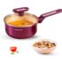 Prabha Induction Base Kadhai 2.4 Litre | Non Stick Black Eisen Cast Iron IB Kadai 24 cm | Cooking Kadai for Deep Frying | Gas & Induction Bottom | Cookware kadai with Steel Handle (Black)