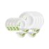 Larah by Borosil Belle Fluted Series Opalware Dinner Set | 33 Pieces for Family of 6 | Microwave & Dishwasher Safe | Bone-Ash Free | Crockery Set for Dining & Gifting | Plates & Bowls | White