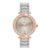 Daniel Klein Analog Silver Round Dial Silver Metal Strap Stone-Studded Water-Resistant Wrist Watch for Women Girls, Ladies DK11138-8