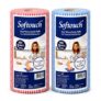 Softouch Non Woven Kitchen Towel Roll Pack of 2, 85 Wipes Per Roll – Reusable Cleaning Cloth Kitchen Cleaning Wipes for Countertop, Utensils, Oil, Spills, Home & Kitchen Cleaning