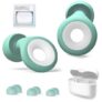 Wrishay 2 Ear Plugs – Ultra-Comfy Reusable Noise-Reducing Earplugs For Sleep, Deep Focus, Travel, Noise Sensitivity | Flexible Hearing Protection | Customizable Fit |