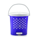 Cello Fusion Plastic Pedal Dustbin, Big, Purple