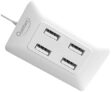 Quantum Qhm6633 4-Port Hi-Speed Usb Hub (Multicolor)