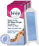 Veet Wax Strips For Sensitive Skin (Full Body), 20 Strips, Pack Of 3 Strips(60, Set Of 3)