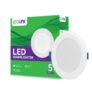 EcoLink Polycarbonate 5W Concealed JB Ceiling Light|Round Ceiling LED Downlighter for Home & Hall|Cut Out: 3 inch, Color: Red, Pack of 1