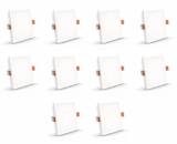 Crompton Star Lord 3IN1 | Recessed Downlighter | 5W | Square | 3IN1 Mood Lighting | Multi-colour | Pack of 10 | False Ceiling mounted | BIS Safe Wire