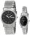 Sonata Quartz Analog with Day and Date Black Dial Metal Strap Watch for Couple-NS11418100SM01P