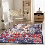 Status Contract 3 X 5 Feet Multi Printed Vintage Persian Carpet Rug Runner For Bedroom/Living Area/Home With Anti Slip Backing, 55 centimeters