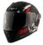 Vega Bolt Bunny Dull Black Red Helmet-L