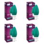 Philips LED Deco Green 0.5W Glass Candle (Pack of 4)