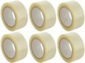 CRAE Transparent Packaging Cello Tape For Office, Home and E-Commerce Packing | 100M | Pack of 6
