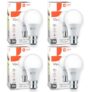 Orient Electric Polycarbonate High Glo Led Lamp 9W, (Warm White, 3000K, B22 – Pack Of 4)