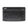 FRONTECH FT-1603A Ultra-Slim Wireless Mini Bluetooth Keyboard with 78 Keys, Rechargeable Battery, Compact Design for Windows/Mac/Android/iOS – Black