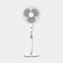 Bajaj Robusto 400mm Oscillating Pedestal Fan for Home | DuraBreezeTM Technology | Surge Protection | 100% Copper Motor | High Air Delivery | Modern Décor | 3 Years Warranty 【Lavender & White】
