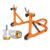 Grand Pitstop Rear Paddock Stand with Swing Arm Slider Spool Bobbin M10 (Black and Orange)