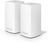 LINKSYS WHW0102-AH Wireless Router 2.4 GHz, 5 GHz 2600 Mbps Wifi Speed Dual Band Internal Antenna Ethernet (Cable Broadband)(White)