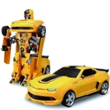 Pingaksawilla Toys Deform Robot Car Toy for Kids – 2-in-1 Transforming Robot Car with Bump & Go Action, 3D Flashing Lights & Music – Battery Operated Self-Moving Car for Boys & Girls Ages 3+