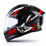 Vega Bolt Bunny Black Red Helmet-L