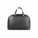 Priority Cult 001 Duffle Bag for Travel | Stylish Faux Leather | Lightweight and Comfortable for Travelling | Suitable for Men’s and Women’s One Size Black