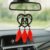 MH HILLS Car Hanging Accessories: Radha Krishna Spiritual Acrylic Decor for Car, Home and Office Desk Décor Accessories (2BIRDS-CAR-HANG-01)