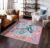AAZEEM Washable Non-Slip Carpet for Living Room Bedroom Bohemian Low-Pile Printed Indoor Accent Stain Resistant Non-shed Carpet for Home Office Décor |Green Parrot Color|3 X 5 feet