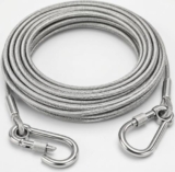 10 Meter Stainless Steel Clothesline Rope with Carabiner Hooks | Heavy-Duty Rust-Resistant Cloth Drying Wire | Strong Hanging Dori for Balcony, Bathroom, Terrace, Indoor & Outdoor Use