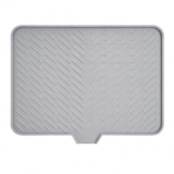 AGILAM- Silicone Dish Drying Mat | Heat Resistant | 22×16 Inch | Grey