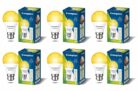 Crompton Dyna Ray 9W Round B22 LED Warm White Pack of 6