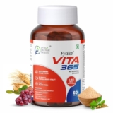 Fytika Vita 365-60 Tablets (Pack of 1) | Multivitamin For Men and Women | With Ashwagandha, Ginseng, Probiotics & Prebiotics and Biotin| Enhances Energy, Immunity and Digestion